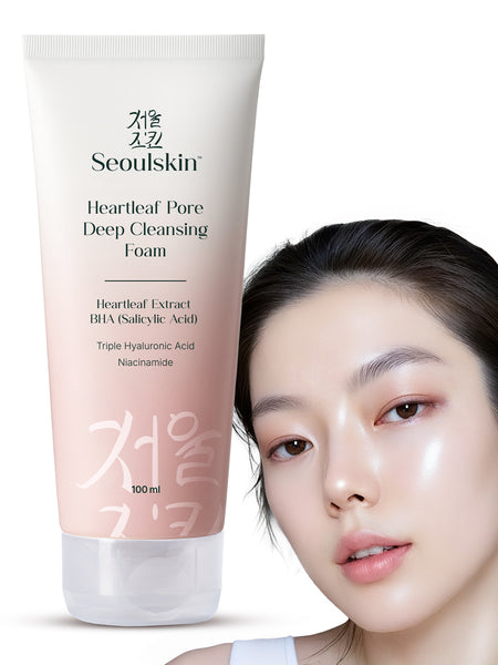 SEOULSKIN  Heartleaf Pore Deep Cleansing Foam(heartleaf + BHA)