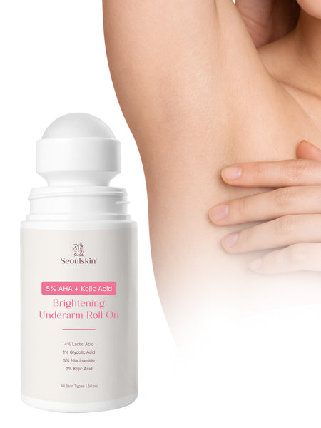 Seoulskin 5% AHA + Kojic Acid Brightening Underarm Roll On 50ml