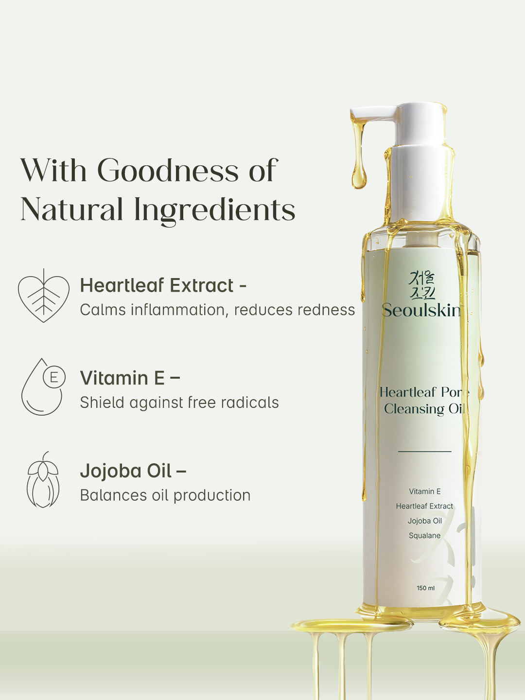 SEOULSKIN Korean Face Cleansing Oil 150 ml