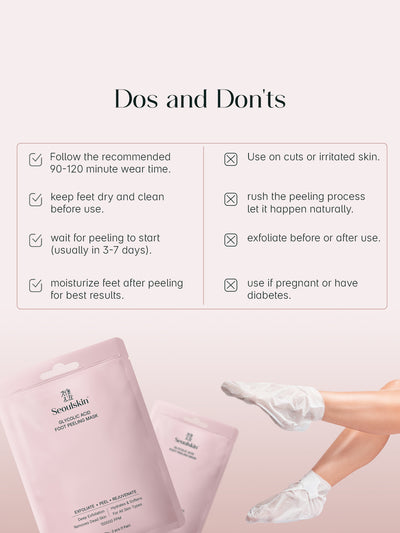 SeoulSkin Glycolic Acid Foot Peeling Mask Pack Of 2